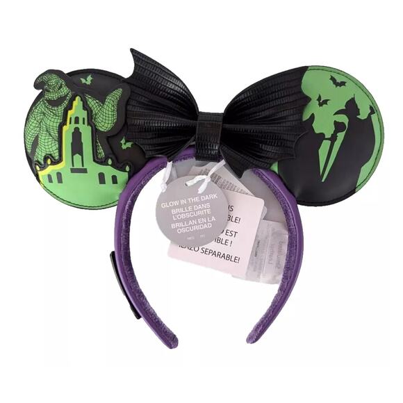 NWT Disney Parks Loungefly Oogie Boogie Bash 2024 Halloween Holiday Ears - Picture 1 of 3